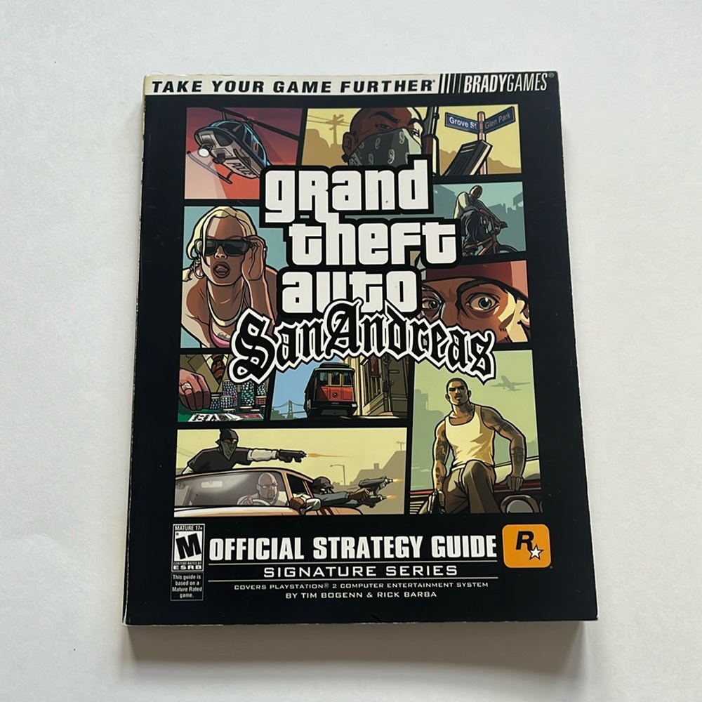 Grand Theft Auto San Andreas Official Strategy Guide / Sony Playstation 2 / 2004